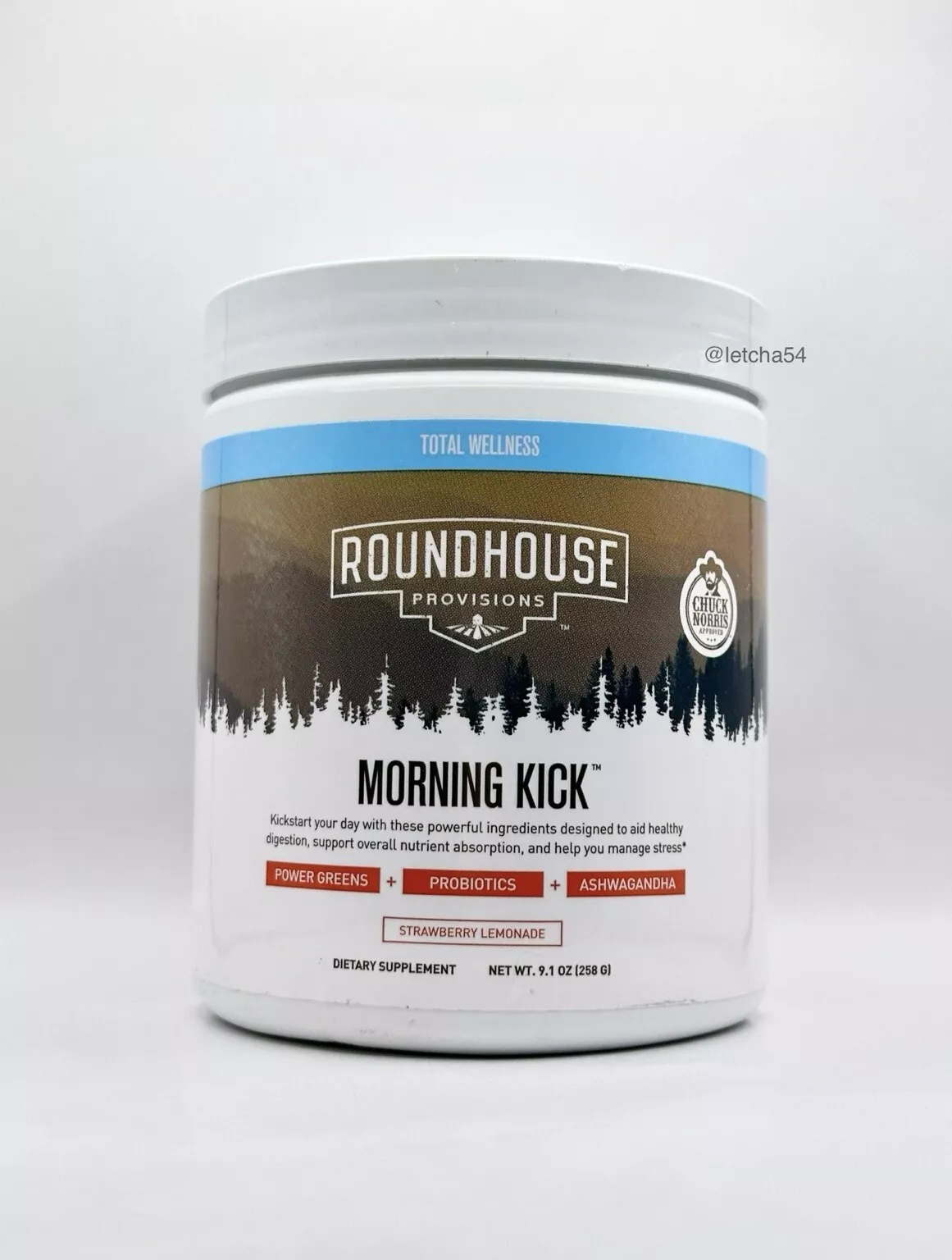 Morning Kick By Roundhouse Provision New (9.1 oz) Strawberry Lemonade New